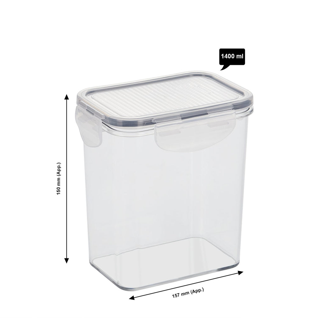 47oz / 1400ml Rectangle Click Container