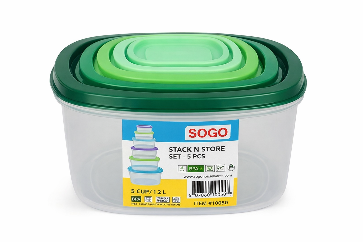 6pc Stackable Storage Set - Space Saver