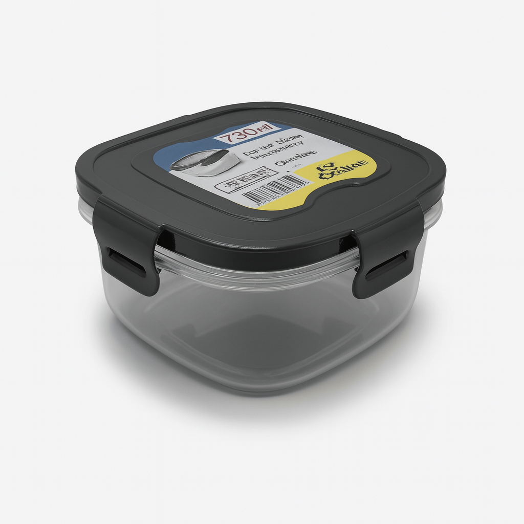 Square Container w. Locking Lid - L