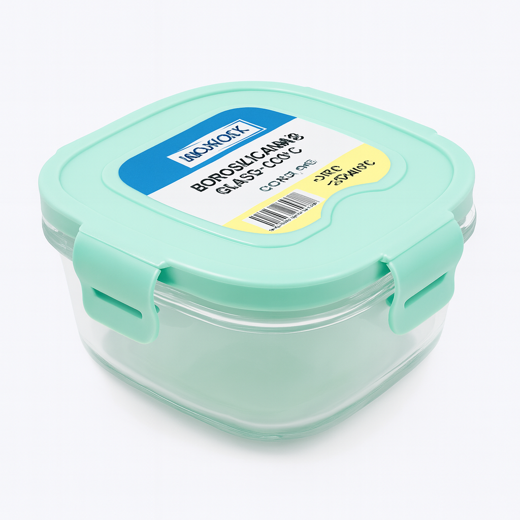 Square Container w. Locking Lid - M