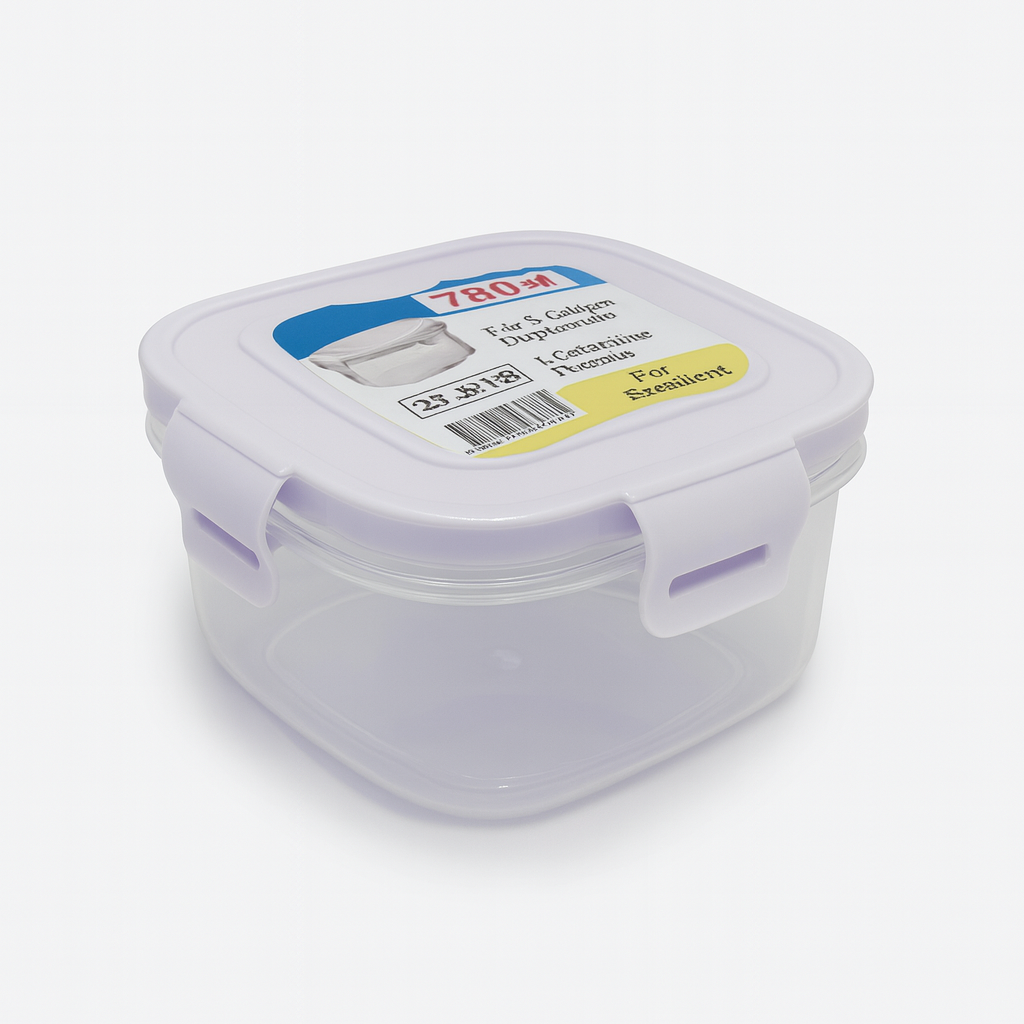 Square Container w. Locking Lid - M