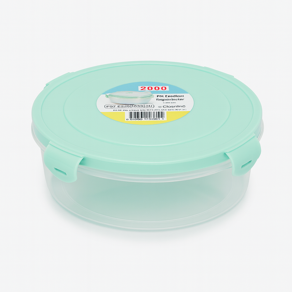 Round Container w. Locking Lid - M