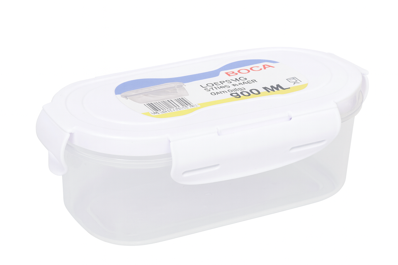 Oval Container w. Locking Lid - L