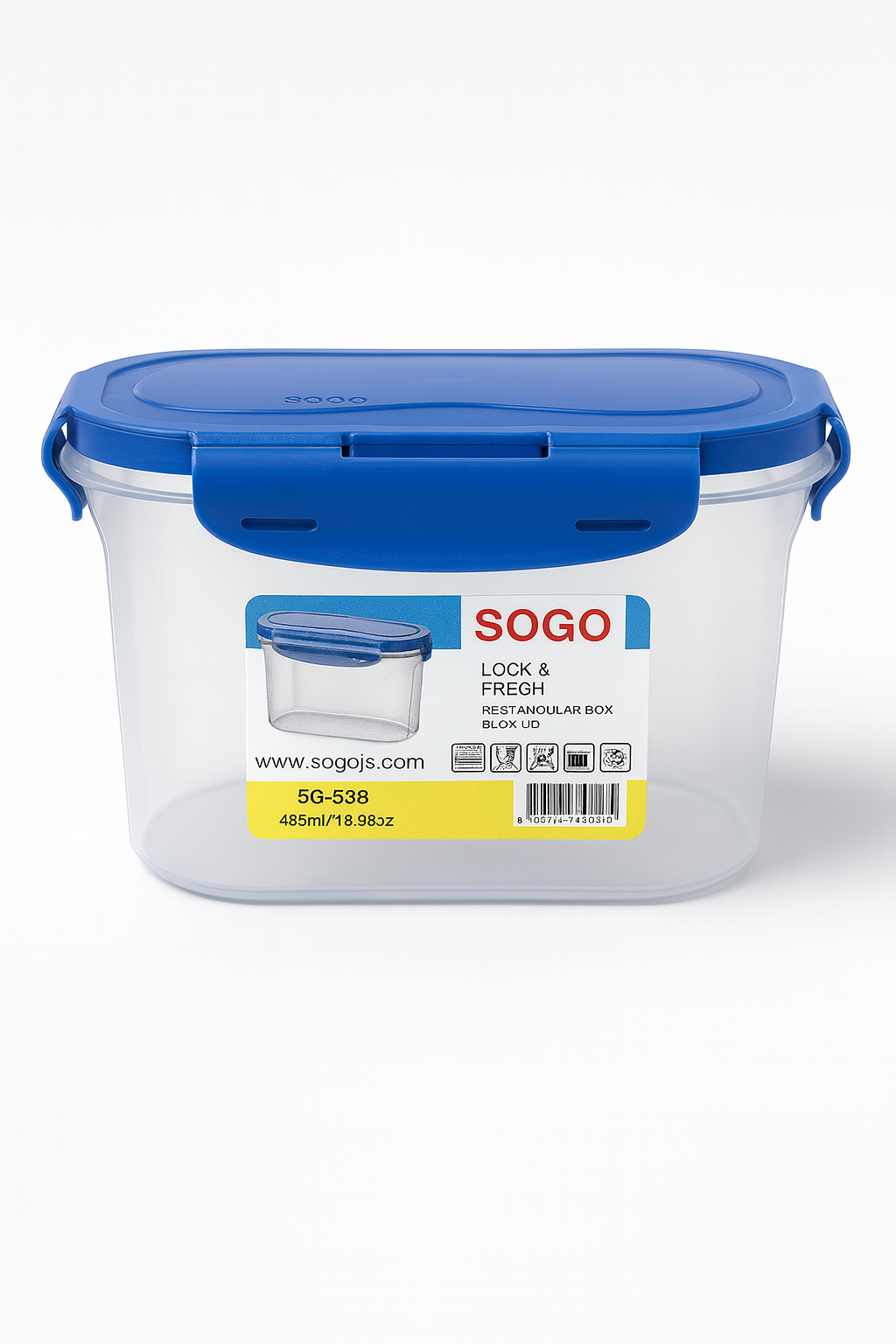 Rectangle Container w. Locking Lid - L