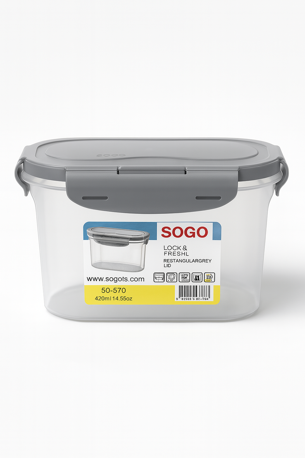 Rectangle Container w. Locking Lid - L
