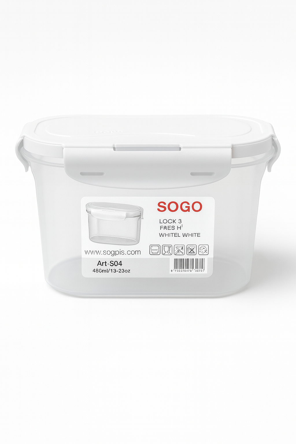 Rectangle Container w. Locking Lid - L