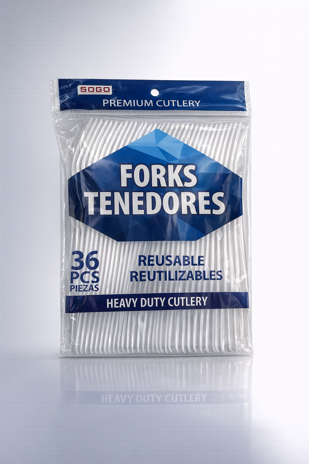 36ct Plastic Forks (Heavy Duty) - White