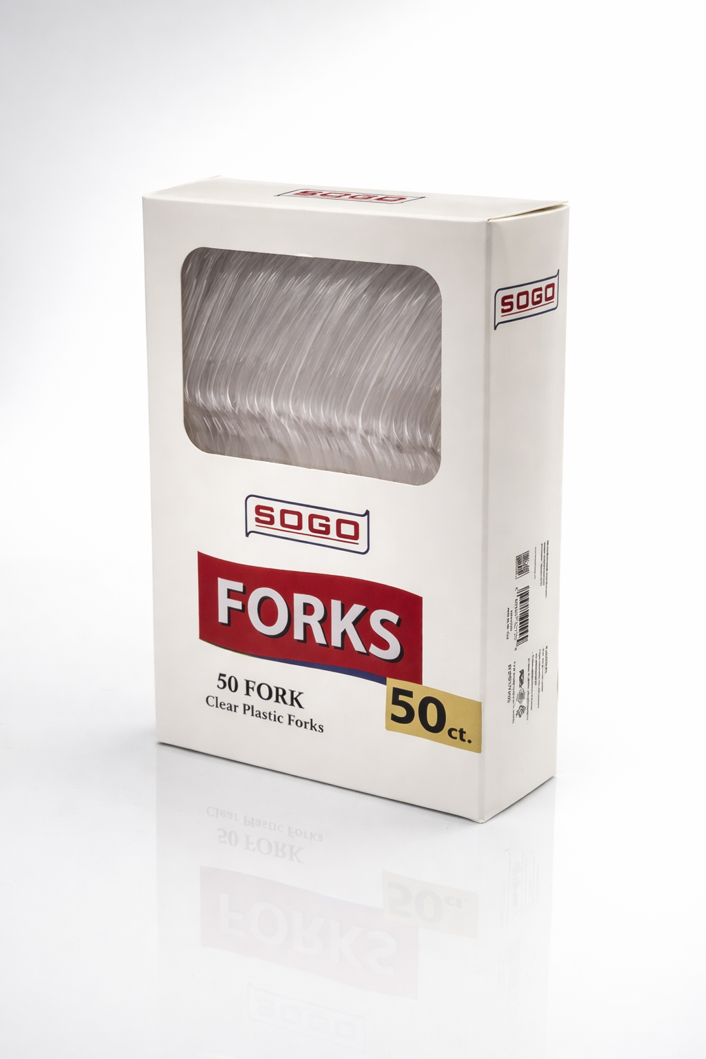 50ct Plastic Forks (Heavy Duty) - Clear