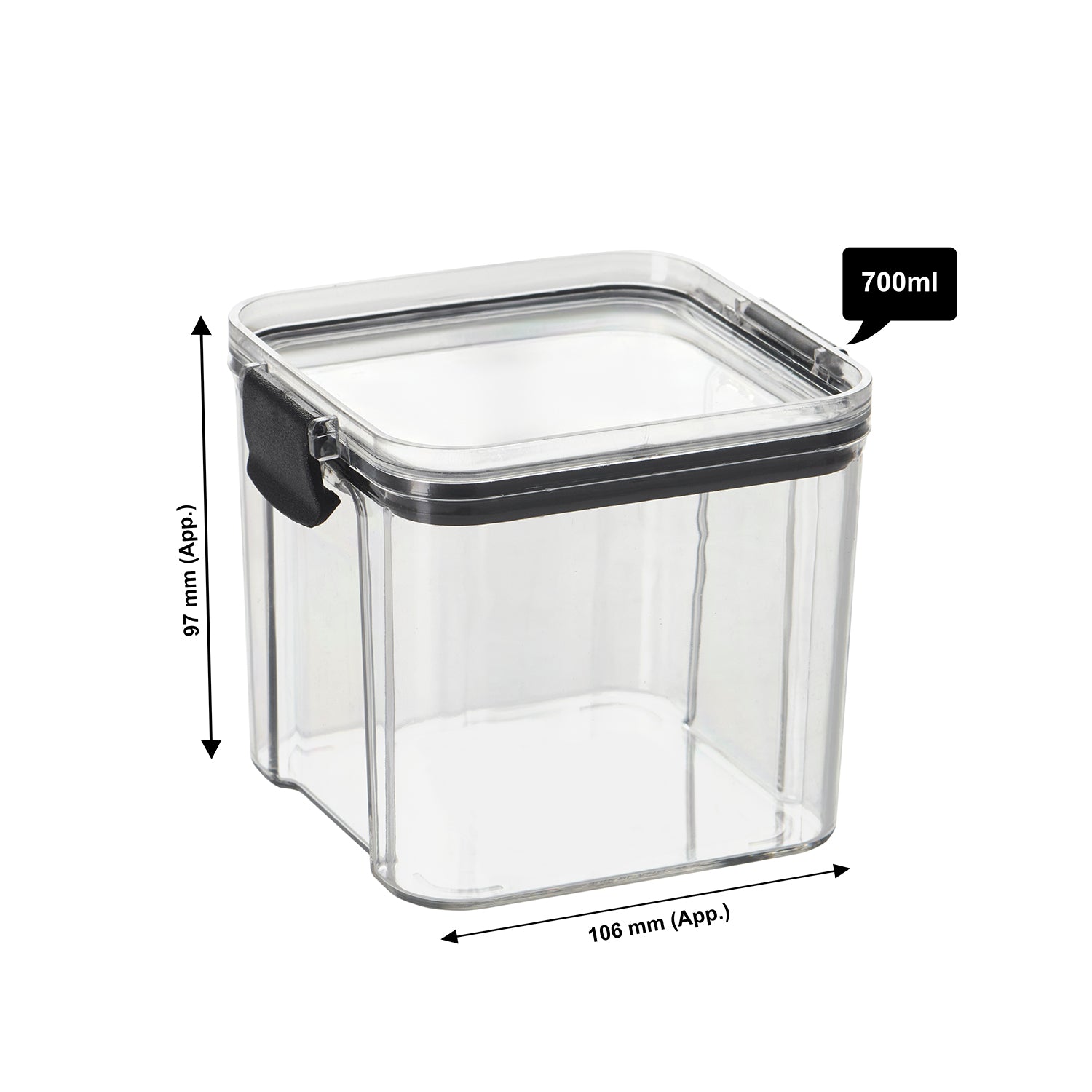 24oz / 700ml Square Modular Container